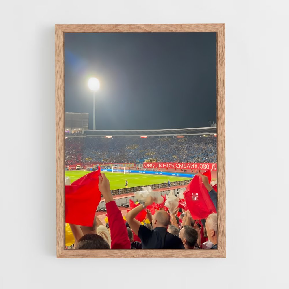 Poster La Foule Rouge – affiche Basketball (vue 4)
